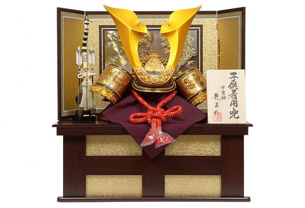 No.502-61 五月人形 実際にかぶれる 着用兜 収納飾り 大鍬形 32号