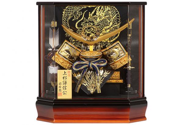 No.505-112 アクリル ケース入り 兜飾り 上杉謙信