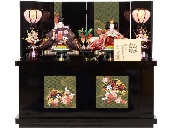 No.301-72 雛人形 収納型 親王飾り